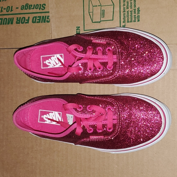 girls glitter vans
